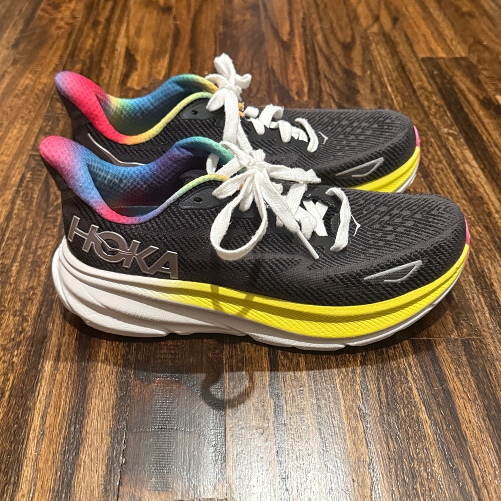 Hoka Black and Multicolor Athletic Shoes - Picture 4 of 8